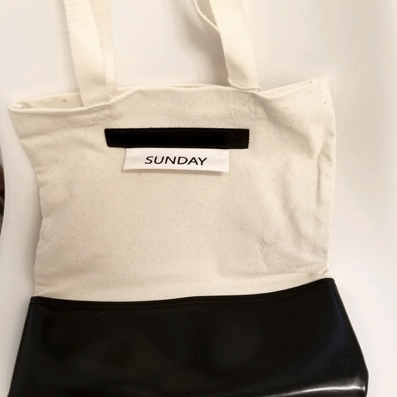 Sunday Canvas Faux Leather Bag - Picture 1 of 1